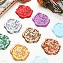 30 Pcs Self-Adhesive Wax Seal Stickers, "Happy Birthday" Pattern , 9 Color Choices, For Birthday Party Invitations, Envelopes, Gift Decorations, Souvenirs, Christmas Cards, Gift Wrapping,School Supplies,Back To School