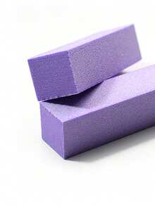 5块装指甲抛光块，中/细粒度100/180目抛光块，适用于亚克力指甲、凝胶指甲油，3合1专业修脚美甲抛光套装