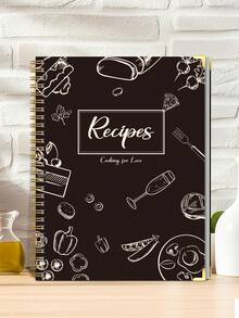 Trees NEUES B5 Täglich Rezepttagebuch Notizbuch, 1 Stück einfach zu beschreibendes farbiges Hardcover-Rezeptbuch für die persönliche Familie, 174 Seiten, Schul- und Bürobedarf, Rückkehr zur Schule - Verschiedenfarbig - Übersicht 6
