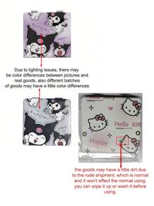 Sanrio Hello Kitty Spiegel Kuromi, Cinnamoroll, My Melody Anime Charaktere Katzen Portable Taschenspiegel Make-Up Tisch (einige Teile können zufällig sein)(Farbunterschiede zwischen verschiedenen Chargen), Haarstyling, Haarzubehör, Haarstyling Set, Haarpflegewerkzeuge