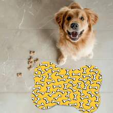 1 pezzo Tappetino per l'alimentazione degli animali domestici, tappetino assorbente per cibo di gatti e cani, tappetino impermeabile a prova di fuoriuscite, tappetino pulibile per ciotole di cibo e acqua di gatti e cani, accessori per animali domestici, adatto per animali che fanno sporco e confusione mentre mangiano e bevono