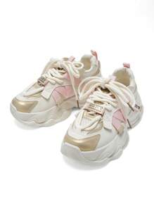DareSee Women's Spring New Thick-Soled Chunky Shoes, Casual Sports Shoes, Breathable And Slip-Resistant MusicFest Y2KFest