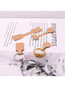 100pcs Square Paper Price Tags Stickers Jewelry Blank Brand Labels Ring Necklace Bracelets And Other Jewelry Display Tags Stickers  Price Tags For Craft Jewelry Making