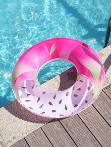 1 件创意西瓜/火龙果/菠萝设计游泳圈 90 厘米充气泳池浮圈、夏季泳池和沙滩游泳浮圈、派对装饰、完美的夏季礼物、漂浮躺椅，适合成人度假娱乐和放松