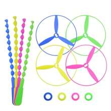 40pcs/Bag Flying Pet Chase Toy Colorful Bamboo Dragonfly Plastic Hand Push Flying Birthday Party Favors Guests Treat Goodie Filler, 1/10/40pcs