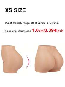 Panty moldeador de glúteos con relleno de silicona, efecto levantador de glúteos, sin costuras, efecto natural, para hombres y mujeres, grueso, sexy, ropa interior moldeadora que aprieta el Body