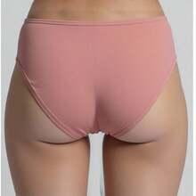 Panty Básico de Algodón con Moño Decorativo - Corte Bikini - Rosa - Ver 3