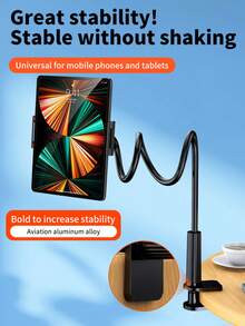 1 件 360° 旋转平板电脑和手机支架，带螺旋底座，适用于书桌、床边、桌子、办公室、电脑桌的休闲支架