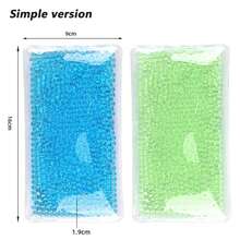 1pc Gel Ice Pack With Strap - Reusable Cold Compress For Knee, Back, Ankle Injury - Hot & Cold Gel Bead Bag