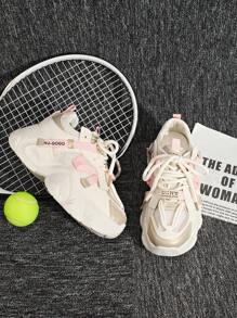 DareSee Women's Spring New Thick-Soled Chunky Shoes, Casual Sports Shoes, Breathable And Slip-Resistant MusicFest Y2KFest