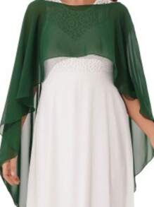 Women Ladies Soft Wedding Capes Wedding Jacket Wraps Chiffon Shrug Bridal Bolero Long Shawl And Wraps Evening Wedding Cover Up