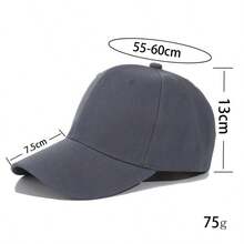 1pc Hook And Loop Brim Baseball Cap, Adjustable Casual Outdoor Sun Hat Suitable For Travel, Beach, Holiday, Y2K Style For Youth - Baseball Cap - View 6