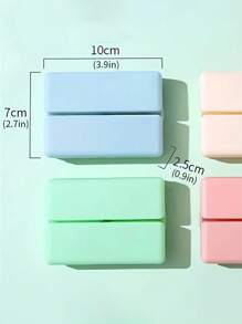 1pc 7-Day Pill Organizer Box, Divided Design, Suitable For Travel, Store Medicines, Vitamins And Fish Oil Supplements, Foldable Double-Layer Storage Box, Magnetic 7-Compartment Pill Case