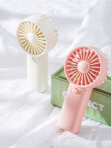 1 Stück - Mini tragbarer Ventilator, batteriebetrieben, tragbar, kleiner persönlicher Ventilator für Sommer, Reise, Strand, Innen- und Außenbereich, Geschenk (ohne Batterie), Geburtstagsgeschenke, Hochzeiten, Schule, Schulmaterialien, Raumdekoration - Verschiedenfarbig - Übersicht 5
