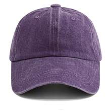 1 Stück Damen Gewaschenene einfarbige retro personalisierte Baseballkappe - Verschiedenfarbig - Übersicht 8