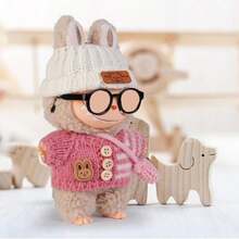 Doll Glasses Set For Labubu | Stylish Eyewear For Labubu Figures | Includes Brown &Amp; Black Glasses + Swimming Goggles | Perfect For Exciting Macaron &Amp; More