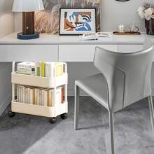 1pc 2-Tier Rolling Storage Cart - PP Material, Multipurpose For Office, Kitchen, Bathroom And Bedroom Organization Outdoor Decor