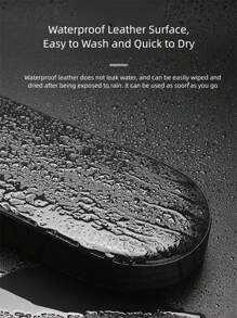 TOSUOD TOSUOD 1pc Fit Comfortable PU Bicycle Backseat Cushion, Easy To Install, Leather, With Durable Stitched Edges For Enhanced Riding Experience For Men & Women, Bike Seat