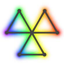 智能壁灯线，带应用程序控制的多色照明，9 件套 RGB LED 灯条，16M+ 颜色可调光音乐同步 DIY 家居装饰灯条，适用于游戏派对流媒体爱好者