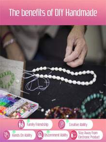 24 Farben Polymer Ton Perlen Boho Stil Freundschaftsarmband mit Anhängern, DIY Frauen Handwerks Geschenk Armband & Schmuckherstellung
