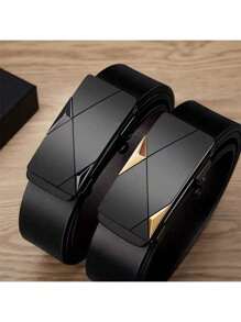 Ceinture à boucle automatique pour hommes, ceinture de pantalon casual pour jeunes, style coréen, business casual