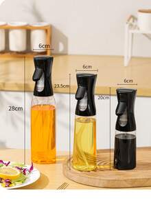 1个塑料喷油壶200ml/300ml，家用厨房烹饪工具橄榄油花生油芝麻油储油瓶，适用于公司团建户外烧烤喷油