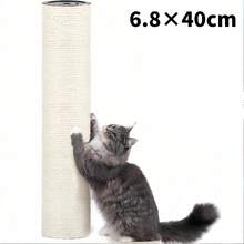 1 Scratch Post Replacement For, 40 X 6.8 Cm, Natural Sisal Cat Tree Post Replacement, Scratch Post Replacement For Cat Tree Furniture Accessories For Cat