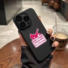 幽默“别停得太近，我胖乎乎的”汽车贴花贴纸 - 粉色幻想主题 PVC 乙烯基，自粘式半哑光饰面，适用于汽车、窗户、镜子、木材、塑料、玻璃、金属和陶瓷表面，汽车贴纸，学校用品，返校