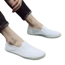 2024 Spring And Autumn New Unisex Work Shoes Casual Lazy Canvas Slip-On White Labor Insurance Shoes Designer Shoes Men