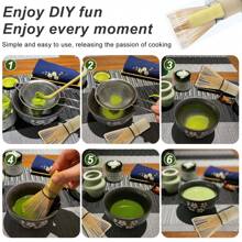 Batidor de matcha, batidor de té de bambú natural, herramienta tradicional para batir matcha, batidor para la ceremonia del té, herramientas para preparar matcha latte, té, chocolate caliente, frappé y latte.