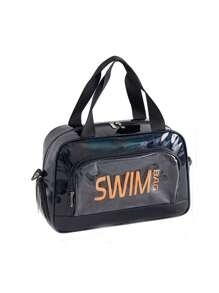 1 Peça Bolsa Grande de Moda Simples com Capacidade Ampla, Bolsa Transversal de Compartimento Único, Bolsa Separadora de Seco e Úmido, Bolsa Multibolso com Bolso Visível, Bolsa a Prova d'Água a Laser para Praia, Viagem Curta, Negócios, Viagem, Natação, Fitness, Praia, Armazenamento, Esportes, Fitness, Multiuso para Carregar Roupas, Sapatos, Cosméticos, Bolsa de Viagem, Necessidades de Viagem, Férias, Verão, Volta às Aulas, Bolsa Escolar, Bolsa Impermeável para Artigos de Higiene Pessoal