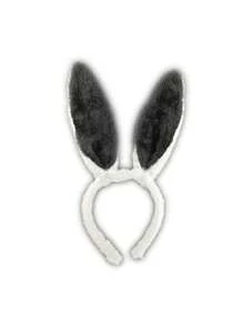 D EXCEED 1 buc bandă de păr din pluș cu urechi de iepuraș - bandă de păr moale pentru costum de Paște, Halloween, cosplay, petreceri și dans