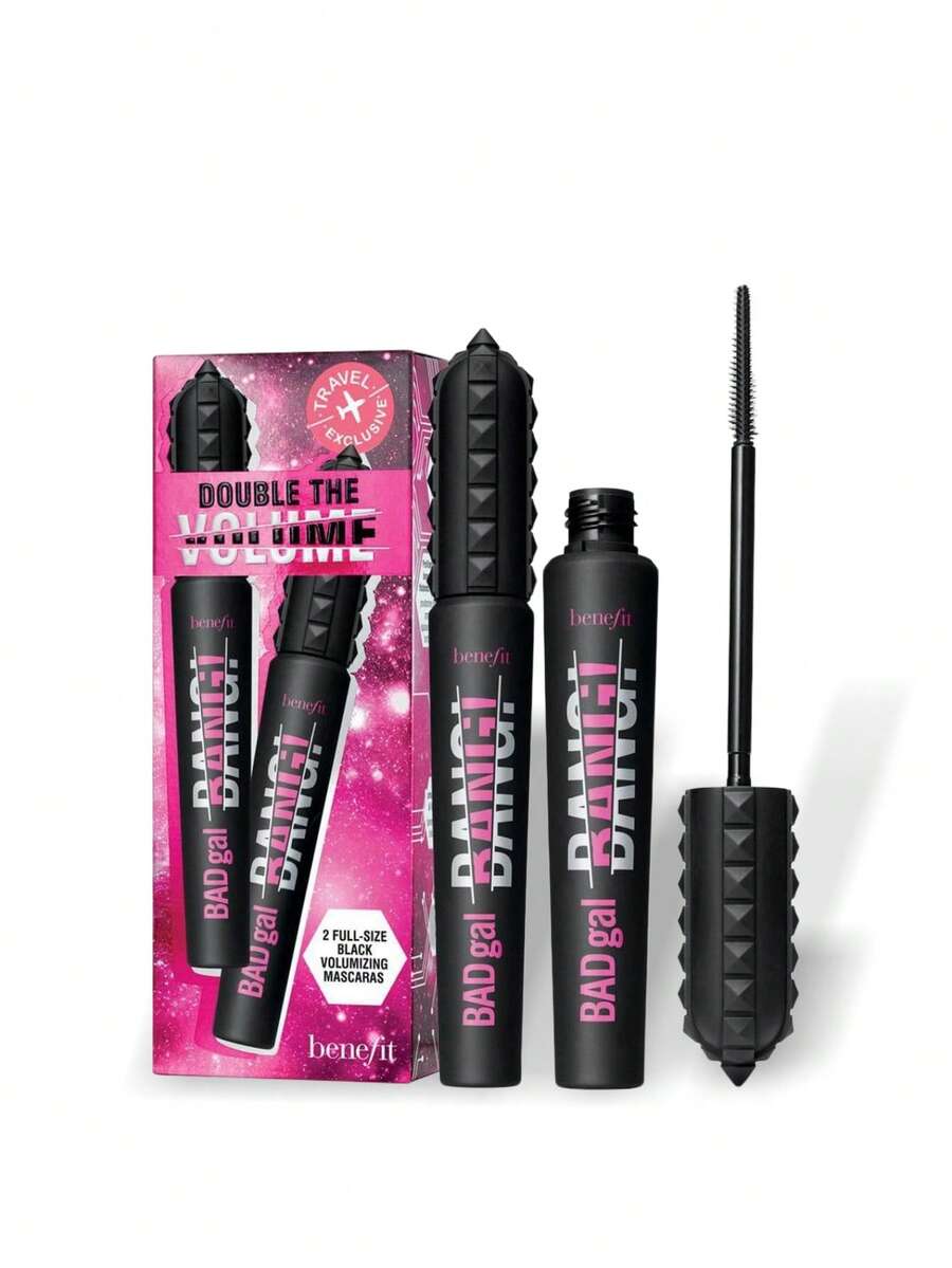 Benefit 双头套装：Badgal Bang! 浓密睫毛膏 17 克 - #1 深邃漆黑 - 查看 1