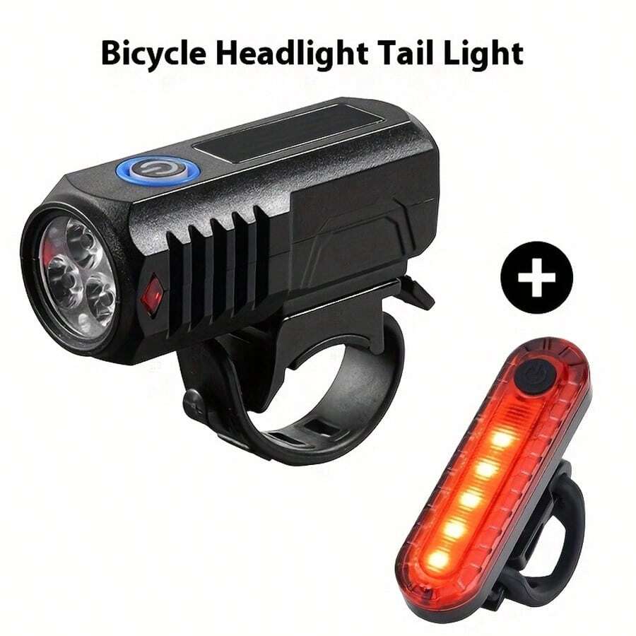 Bicycle Front Headlight Set, Lightweight & Portable, Cycling Lights With Long-Lasting Brightness, Bike Head Lights For Night Riding - Multicolor - View 1