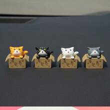 1 Pc Slouchy Cat Design, Flocked Daily Home Decoration And Accessories - Multicolor - View 8