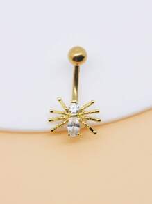 1PC Stainless Steel 14G Belly Real Piercing Button Ring For Women Body Piercing Jewelry Navel Rings
