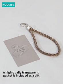 Koolife 1 件水晶蝴蝶水钻手机饰品，串珠吊坠装饰，适用于手机/手腕/耳机，送给母亲、家人、朋友、生日、节日的礼物，手机壳配件