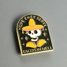 1pc Hope They Provide Creative Corn Roll Brooch Gifts, Food Enthusiasts Brooch Badges Accessories Backpack For School