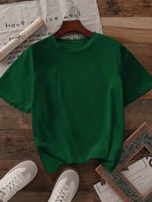 Women's Casual Short Sleeve Round Neck T-Shirt