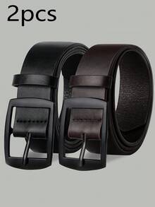 2 chiếc thắt lưng nam thời trang thường ngày sang trọng có khóa chống nắng cao cấp, thắt lưng đa năng màu đen có thể điều chỉnh phù hợp cho thường ngày, công sở, tiệc tùng, nghỉ dưỡng, du lịch - Gói 2 - Xem 15