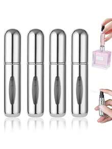 4pcs Perfume Atomizer, Portable Fine Mist Spray Bottle, 5ml Refillable Travel Perfume Sprayer With Simple Pump Design, Suitable For Perfume, Essential Oils, Cologne, Liquids - Multicolor - View 19