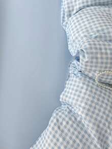 4pcs/Set Bedding Set, Dormitory/Bedroom Use, Double-Sided Printed Design, 1pc Duvet Cover + 1pc Bedsheet + 2pcs Pillowcases, Warm, Soft, Skin-Friendly, Fade-Resistant, Antibacterial