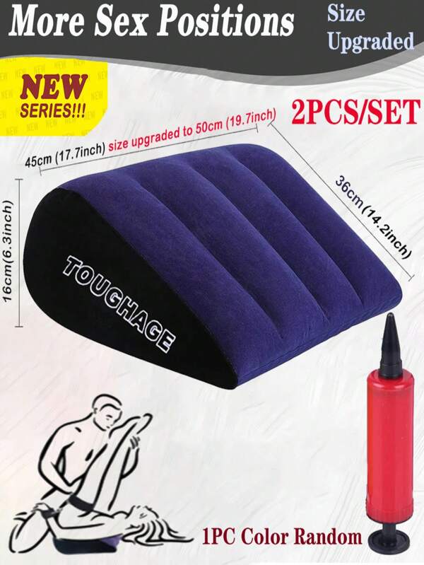 2025 Inflatable Sex Pillow, Sex Posture Assistance Support Pad, SM Product,Sex Sexy Sex Toys BDSM Sofa Sex Furniture Sex Pillow, Sexy Girl Body Orthopedic Wedge Sofa Sex Toy Couple Sex Cushion Couple Supplies Triangle Sex Pillow