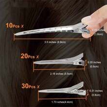 20/10pcs Styling Tool Set, One-Word Clip, Traceless Hair Clip, Duckbill Clip, Plastic Card Hair Clip That Does Not Hurt The Hair Tips, Hair Root Fluffy Curling Clip, High Top Top Airflow Bangs Curling Clip, Hair Root Fluffy Clip, Side Bangs Makeup Style, Best For Christmas, Perfect For Thanksgiving