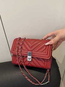 حقيبة كروس بودي موضة جديدة للنساء في الصيف، تصميم فريد بطراز معين، سلسلة على الكتف، مريحة وعملية