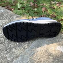 Zapatos deportivos casuales de mujer con cordones al estilo bohemio y preppy, suela gruesa con cuña, cremallera lateral, zapatillas de moda - Azul - Ver 2