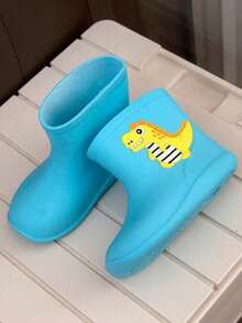 儿童鞋儿童卡通雨靴时尚橡胶儿童雨靴防水高帮雨鞋防水涉水鞋