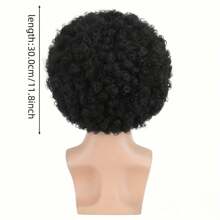 Ensemble de costume disco des années 70/80 pour hommes en 5 pièces - Perruque afro bouclée, lunettes de mode bleues, collier pendentif doré "Disco", chapeau en filet élastique et barbe - Convient pour les fêtes, les jeux de rôle et la décoration d'Halloween