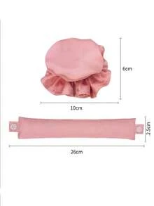 2 件套缎面无热卷发器、带发帽的枕头软卷发器、适合所有发质的柔软无热卷发棒头带、睡觉时佩戴的无热卷发器、返校、旅行度假必备品、女士发饰 - 彩色 - 查看 8