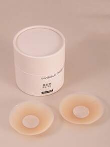 1/3 Pares de Tampas de Mamilo Reutilizáveis de Silicone Sem Costura - Invisíveis, Autoadesivos, Patches Femininos Anti-Protrusão Para Seios - Acessórios de Sutiã Confortáveis, Respiráveis e Fáceis de Limpar